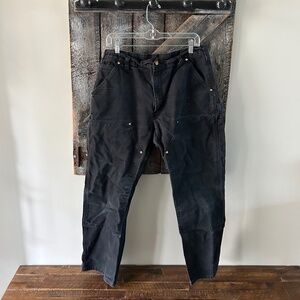 Men's Carhartt Black Double Knee Pants